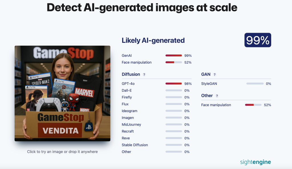 Il rescoconto di SightEngine