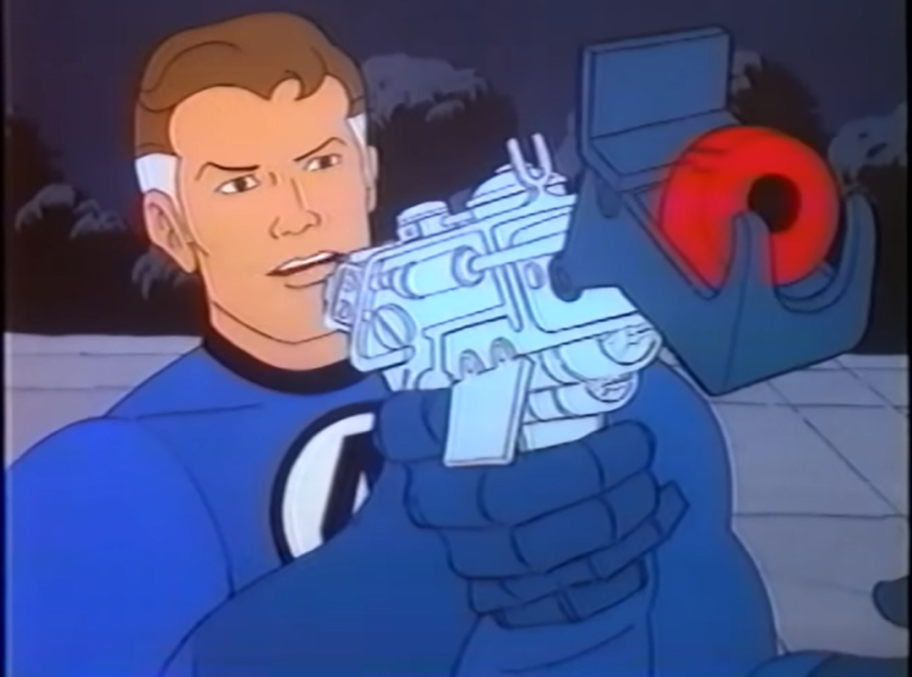 Ricordiamo che come consguenza del CCA era considerato accettabile mostrare pistole come queste anziché di forma usuale, per limitare le fantasie dei bambini