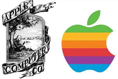 Logo di Apple Computer Co. vs logo di Apple Computer Inc.