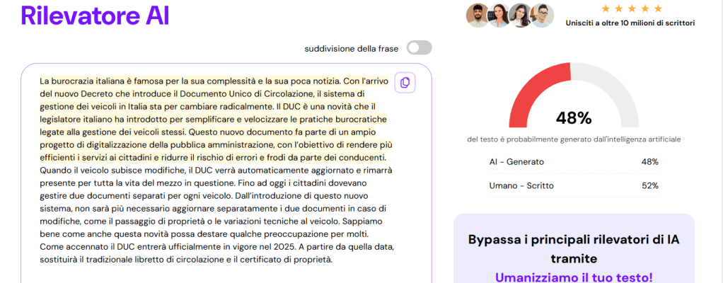 Il resoconto di Smodin