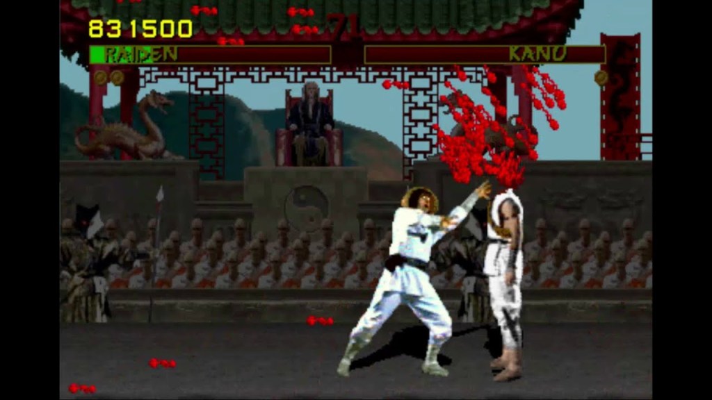 Una fatality in Mortal Kombat