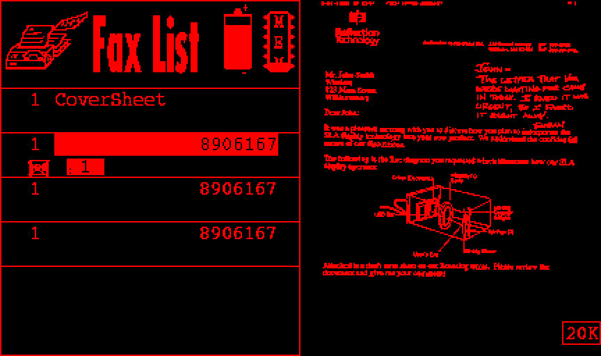 Il FaxView, creato con la stessa tecnologia di Private Eye e Virtual Boy