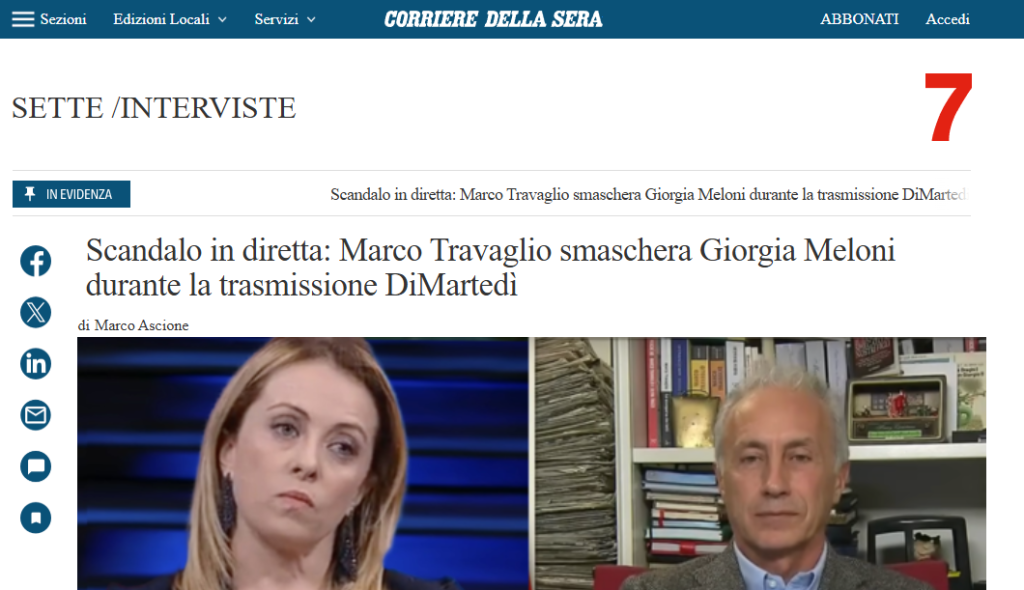 Giorgia Meloni, Elon Musk, Marco Travaglio e l'attacco dei cloni