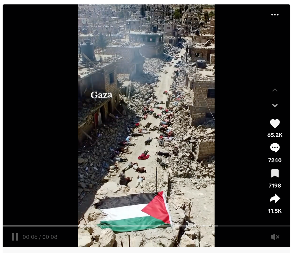 Lo spezzone su TikTok