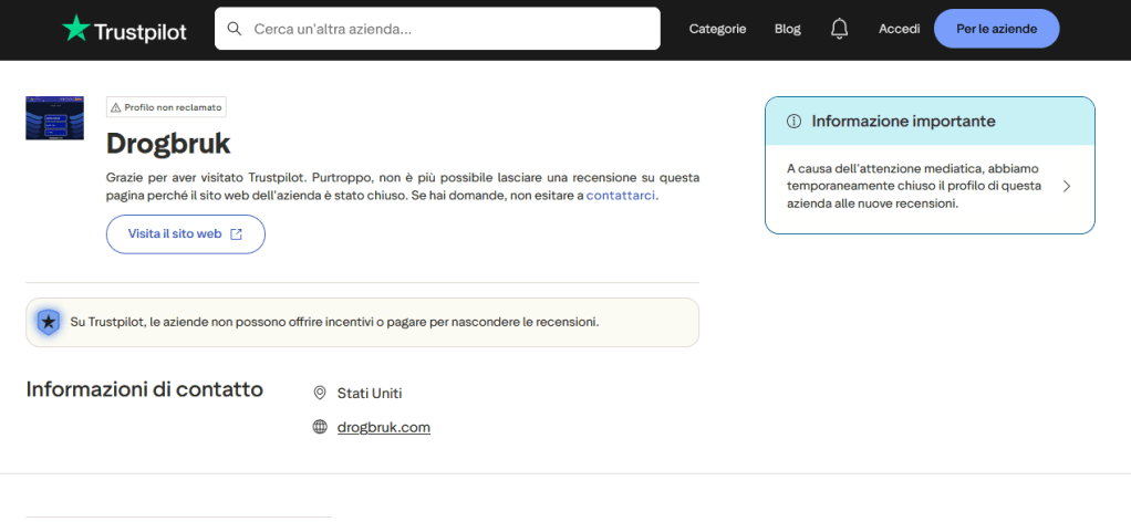 Trustpilot in queste ore