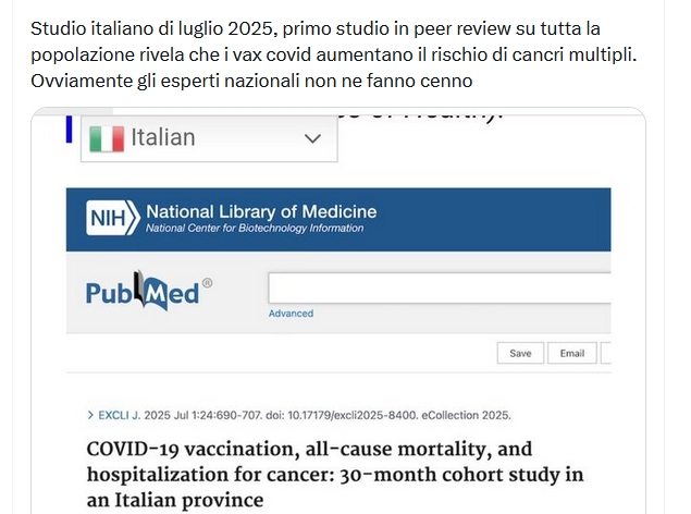 Il presunto studio per cui "il vax Covid aumenta i cancri multipli"