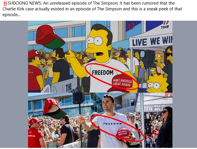No, non esiste nessun episodio perduto dei Simpsons che profetizza la morte di Charlie Kirk