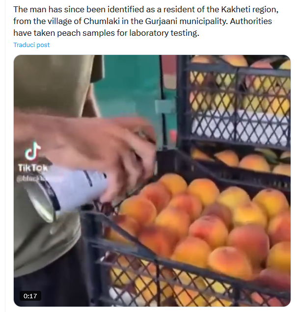 Il video delle pesche ‘verniciate’ non svela un complotto: ecco la verità