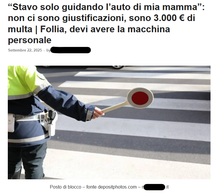 Il ragazzo multato di 3000 euro per aver guidato l'auto della madre è una fake news (pluririciclata)