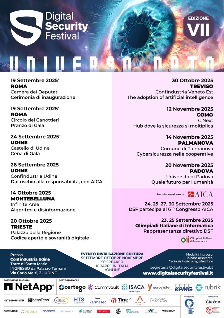 Il calendario degli eventi successivi