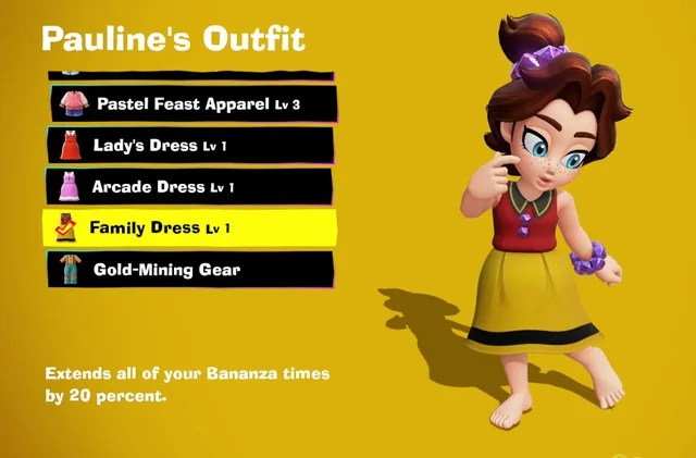 Cosume alternativo per Pauline in Bananza