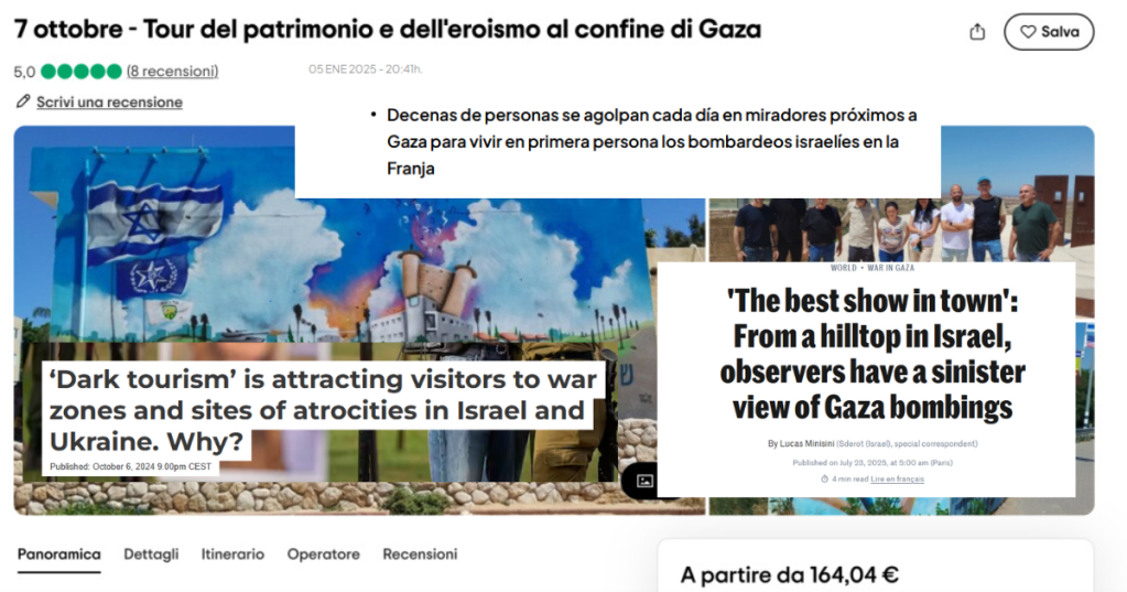 Gaza: quando la guerra diventa turismo