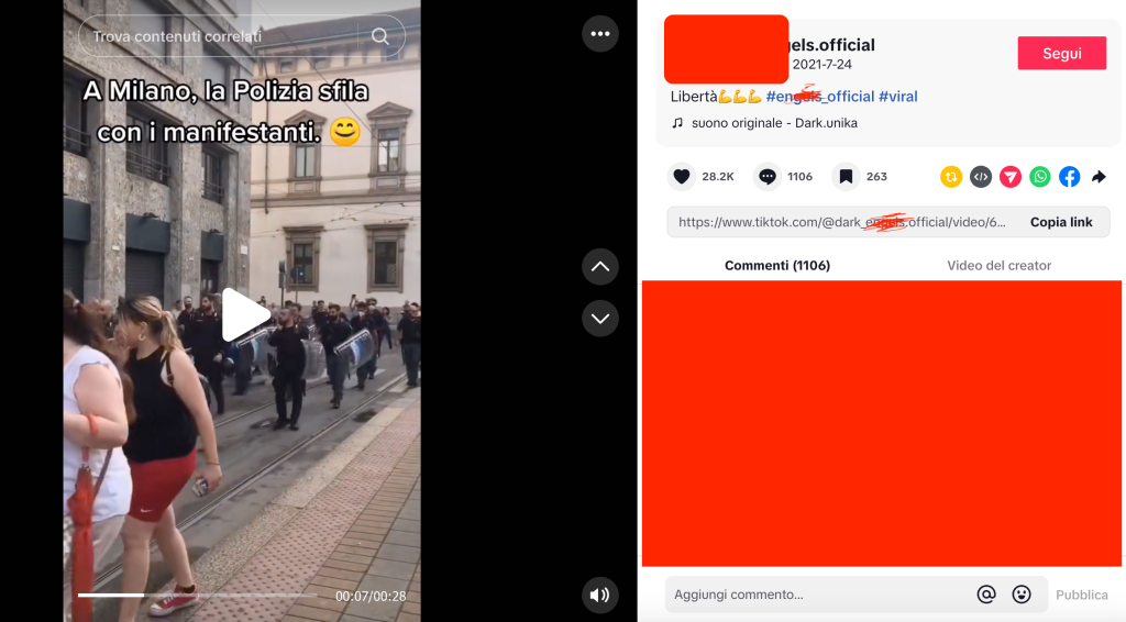 Prima iterazione del video