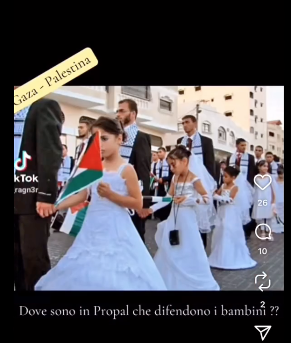 La bufala delle "spose bambine di Hamas" riciclata ai tempi di Gaza