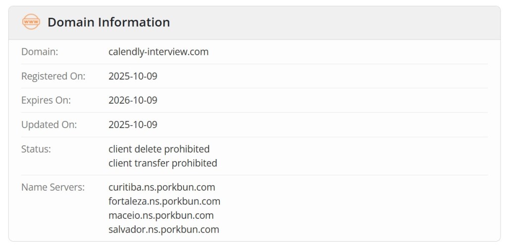 Dati di registrazione