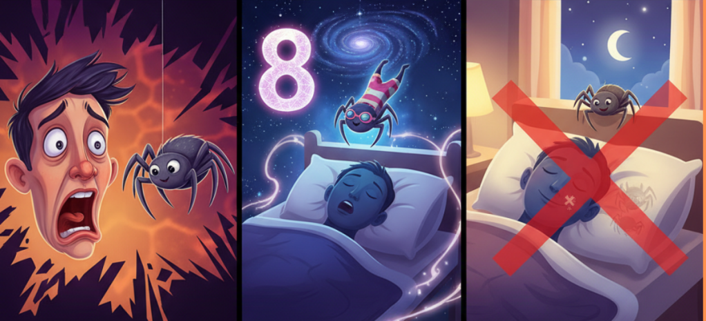 È vero che nel corso della vita ingoiamo 8 ragni?