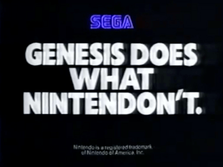 Genesis does what Nintendon't: "Il Mega Drive fa ciò / che Nintendo non può"