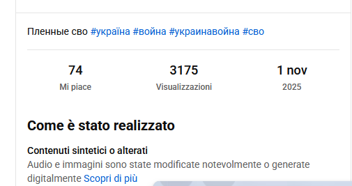 Segnalino di contenuto alterato