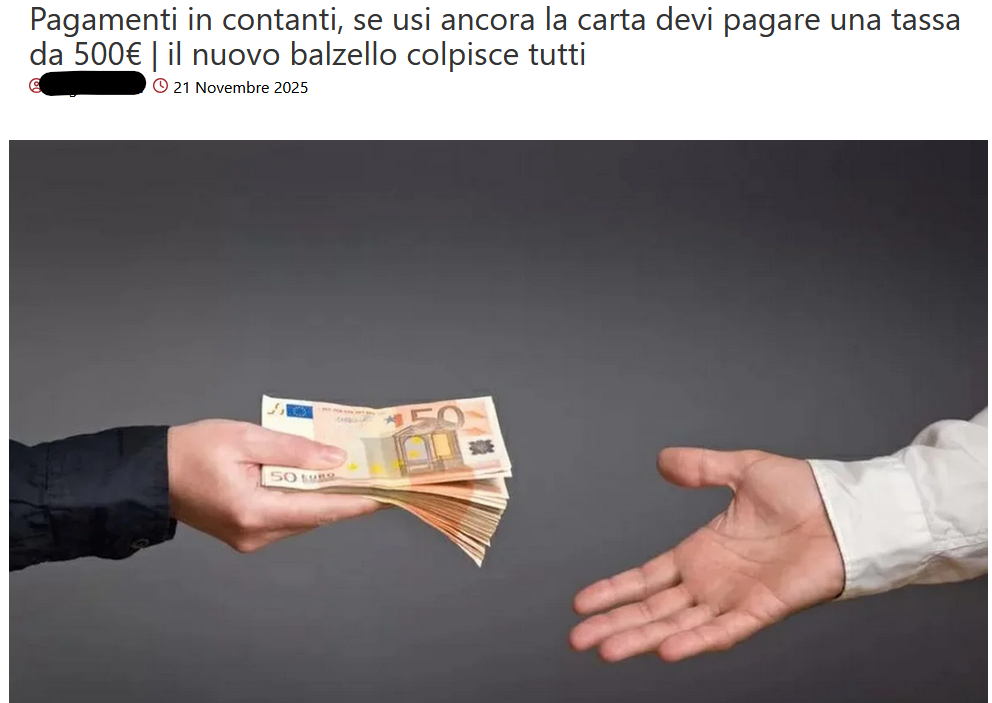 Il balzello di 500 euro per chi paga con carta di credito non esiste (al contrario)
