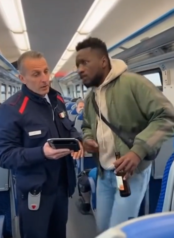 Il video della "Risorsa che spacca una bottiglia in faccia ad un controllore" è ragebait creato con AI