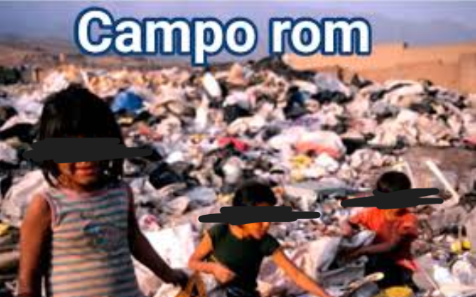 No, questa non è una foto che raffigura un campo nomadi