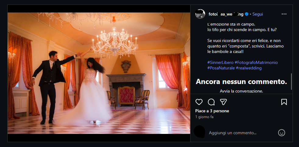 Apparizione dei due hashtag assieme: unica apparizione