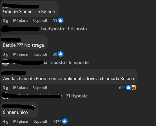 Elenco di commenti