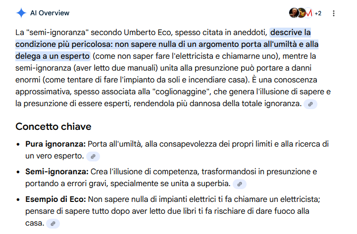 No, non è vero che Umberto Eco ha dichiarato che il vero male del mondo è la Semi-Ignoranza