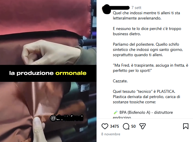 La biancheria in poliestere crea problemi di fertilità per davvero?