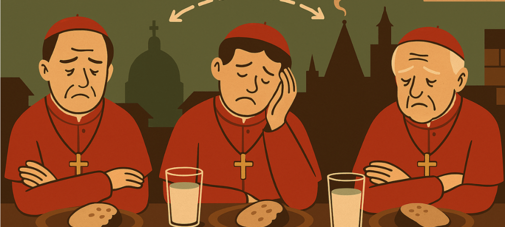 Conclave: è vero che i cardinali tirano a pane e acqua?