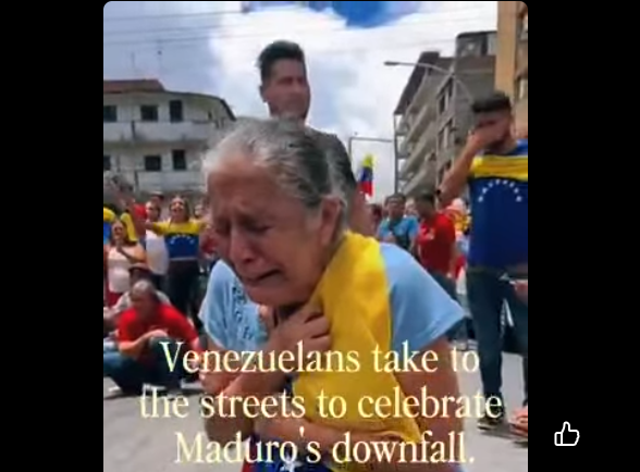 No, questi manifestanti del Venezuela che inneggiano a Trump sono un prodotto della AI