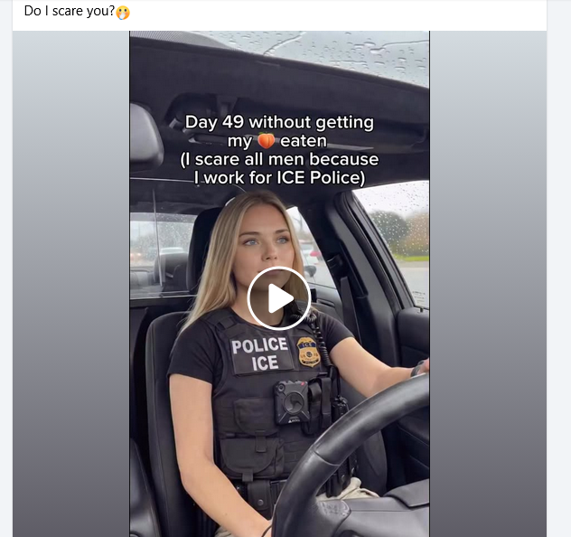 Ancora deepfake della "agente dell'ICE che fa paura agli uomini"