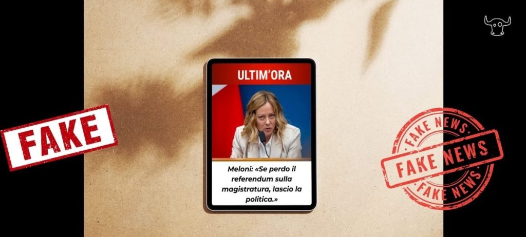 No, Giorgia Meloni non ha mai detto che lascerà la politica se perde il referendum