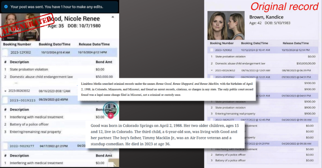 Confronto schematico con tutti gli errori