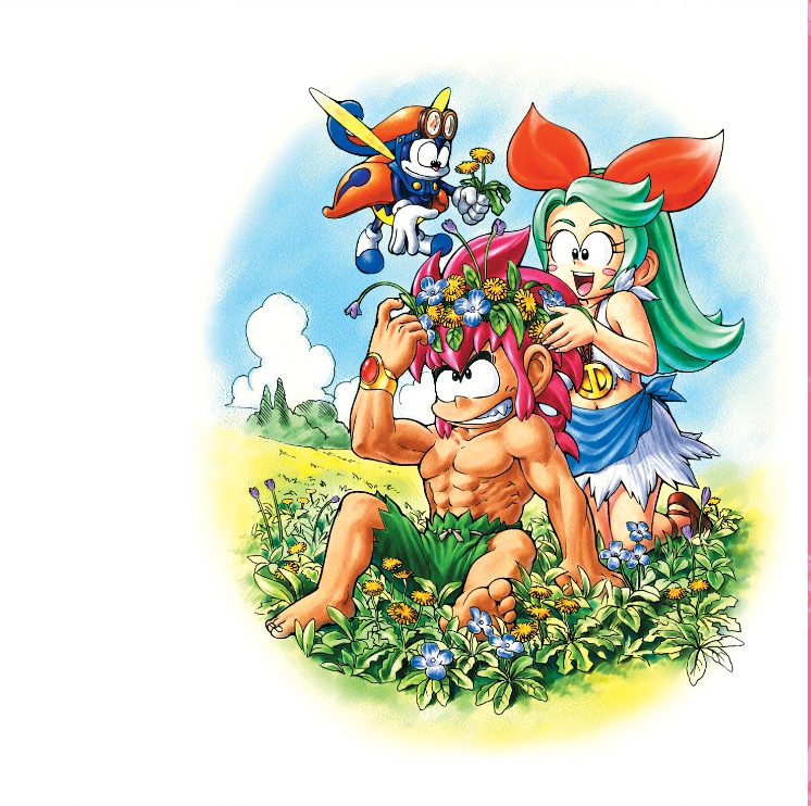 Dalla raccolta LRG: illustrazione per un calendario del 2000 con Tombi e Tabby