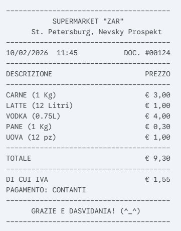 Lo scontrino del Supermercato Zar è una burla (e c'è che ci è cascato)