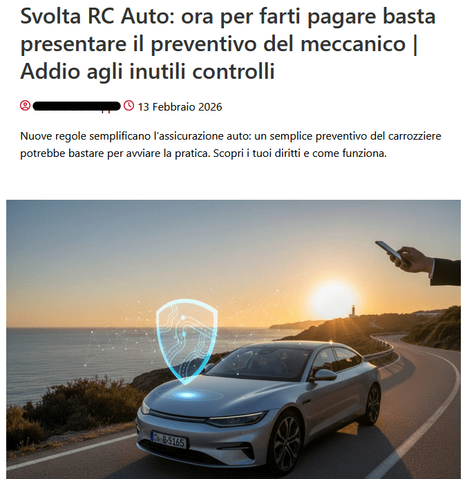 "Svolta RC Auto col preventivo del meccanico": ma esiste davvero?