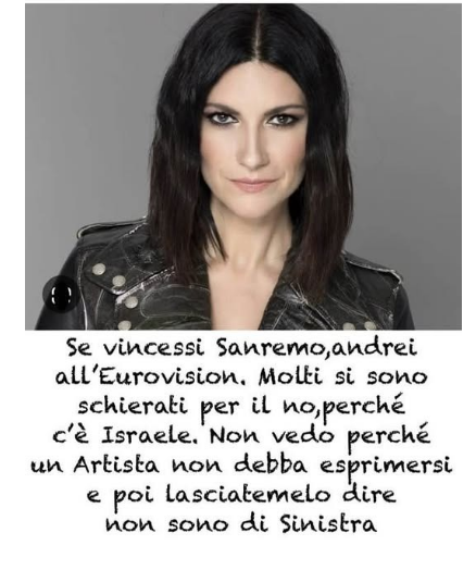Il virgolettato "ritoccato" di Laura Pausini sull'Eurovision