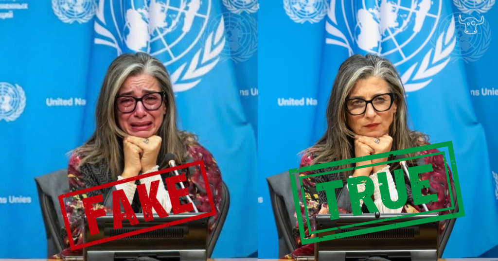 A sinistra: il deepfake. A destra: la foto reale